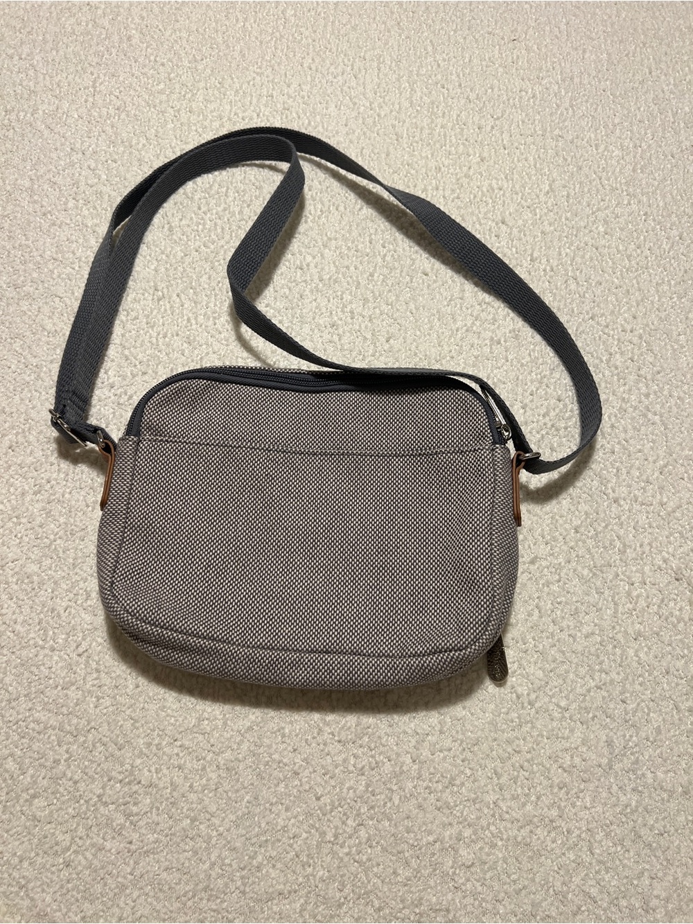 thirty-one Gray Textured Crossbody Bag